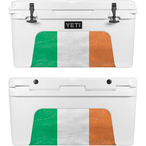 Ireland Flag Distressed YETI Tundra 65 Hard Cooler Skin